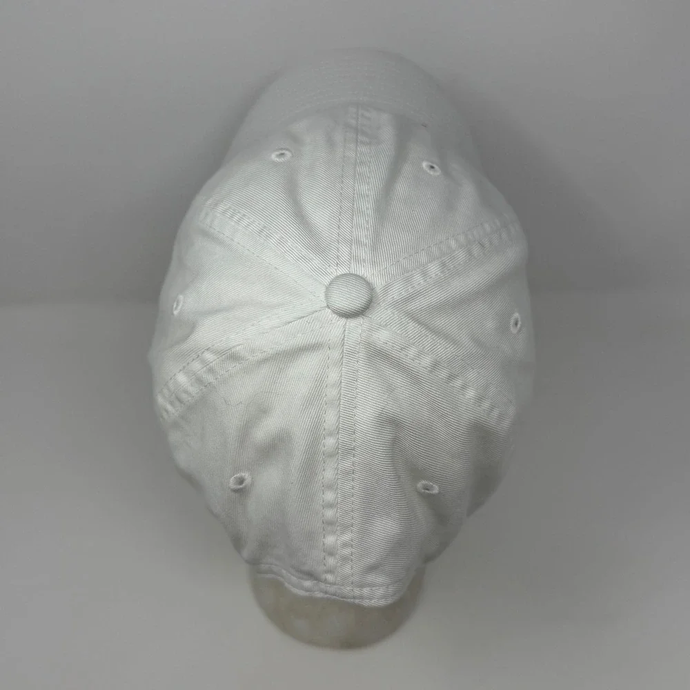 Nike Heritage86 Houston Script Adjustable Hat White Red Cotton Cap‎ 384427-10A